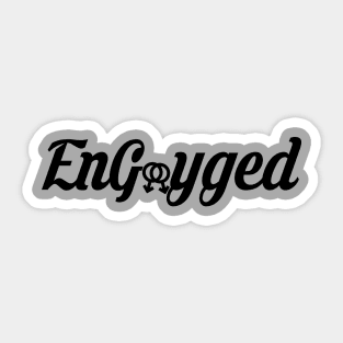 Engayged (male symbols) Sticker